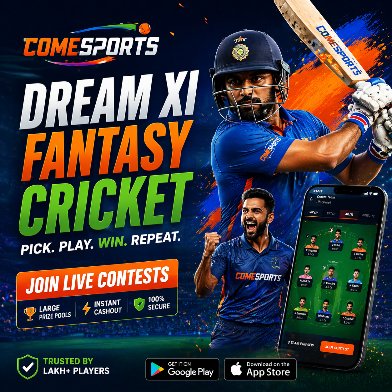 ummycircle fantasy cricket contest selection